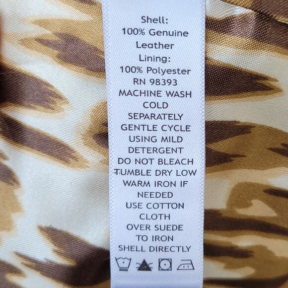 Dennis Basso Long Washable Suede Jacket Gold Turnkey Size XS Tan Boho Chic Indie - Picture 11 of 12